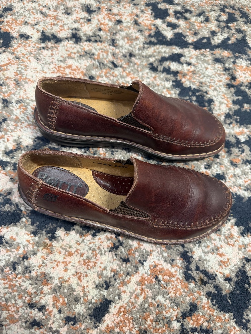 Børn Brown Leather Slip-On Loafers Women’s 7 / EU 38 Handcrafted Comfort Shoes - Picture 11 of 13